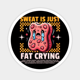 Funny Gym, Sweat  is Just Fat Crying Magnet